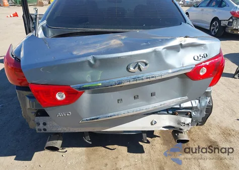 2014 Infiniti Q50 Premium from USA, damaged, VIN JN1BV7AR8EM687800